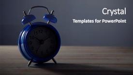  Presentation with green classic war - Cool new PPT theme with dreamlike - classic green alarm clock night backdrop and a dark gray colored foreground