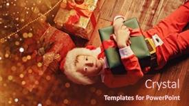  Presentation with dreams - Slide set enhanced with dreams-come-true-on-christmas background and a tawny brown colored foreground