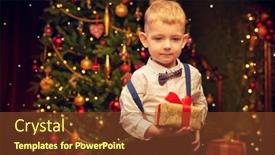  Presentation with dreams - Slide deck enhanced with dreams-come-true-on-christmas background and a tawny brown colored foreground