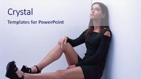  Presentation with dreams - Presentation consisting of dreams of modern women sitting background and a  colored foreground