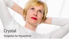  Presentation with sensuality woman black angel relaxing - Audience pleasing slide set consisting of dreamtime - beautiful middle aged woman relaxing backdrop and a  colored foreground