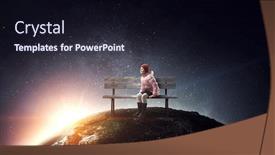  Presentation with adventure - PPT layouts featuring dreamy-little-girl-sitting-ready background and a wine colored foreground