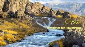  Presentation with atlantic - Presentation theme featuring drekkingarhylur-on-the-oxara-river background and a tawny brown colored foreground