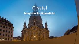  Presentation with castle - Cool new theme with castle palace state art collection backdrop and a teal colored foreground