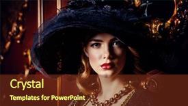  Presentation with broad - PPT layouts with dress and elegant broad-brim background and a tawny brown colored foreground
