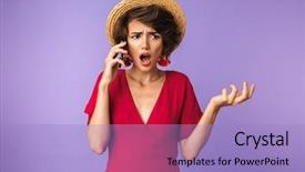  Presentation with dress for success - PPT layouts featuring dress and straw hat quarrel background and a light blue colored foreground