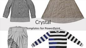  Presentation with black and white film strip - Theme featuring dress clothing striped sweater isolated on white backgrounds background and a light gray colored foreground