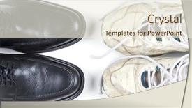  Presentation with business casual - Beautiful presentation theme featuring dress code - business casual backdrop and a cream colored foreground