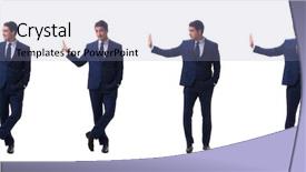  Presentation with white relativity theory - Theme featuring dress code - young businessman isolated on white background and a light blue colored foreground