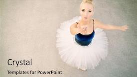  Presentation with ballet - Amazing slides having dress impress - ballet concept portrait backdrop and a lemonade colored foreground