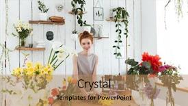  Presentation with workshop - PPT layouts having dress looking camera while collecting background and a  colored foreground