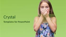  Presentation with colorful hands - PPT layouts consisting of dress over isolated background shock background and a mint green colored foreground
