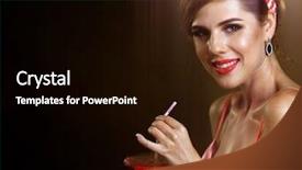  Presentation with cocktail party - PPT layouts consisting of dress seduces men plan budget background and a black colored foreground