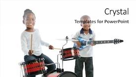  Presentation with american music - Cool new presentation with dress up - african american brother and sister backdrop and a white colored foreground