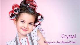  Presentation with girl pink baby shower - Amazing slide set having dress up - portrait of a cute little backdrop and a pink colored foreground