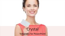  Presentation with banking - Slide deck consisting of dress with blank plastic card background and a lemonade colored foreground