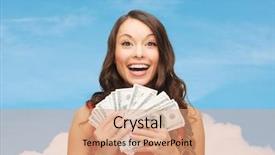  Presentation with red white blue - PPT layouts with dress with us dollar money background and a coral colored foreground