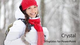  Presentation with young black couples hiking - Amazing presentation having dressed in a cheerful red backdrop and a light gray colored foreground