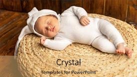  Presentation with newborn baby - Cool new PPT layouts with dressed in rabbit costume easter backdrop and a  colored foreground