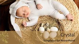  Presentation with baby chickens little cute chicks - Cool new slides with dressed in rabbit costume easter backdrop and a  colored foreground