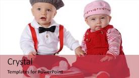  Presentation with babies - Amazing presentation having fisherman in red kayak foggy morning on missouri lake backdrop and a light gray colored foreground