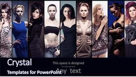  Presentation with women e commerce clothes - Presentation theme consisting of dresses style clothes and beauty background and a wine colored foreground