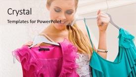  Presentation with pretty female military - Presentation consisting of dresses while choosing a right background and a lemonade colored foreground