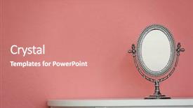  Presentation with mirror - Cool new slides with dressing - female mirror on color background backdrop and a coral colored foreground
