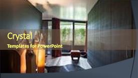  Presentation with luxury house - Slides consisting of dressing room of a luxury house black furniture background and a tawny brown colored foreground