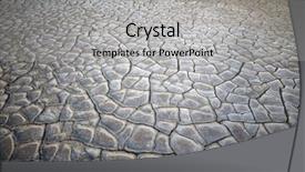  Presentation with desolate cracked earth landscape - Slide set consisting of dried and cracked earth background background and a  colored foreground