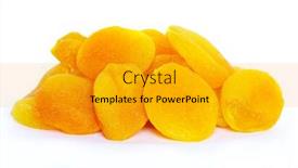  Presentation with apricot - Audience pleasing PPT theme consisting of dried-apricot-fruits-isolated-over backdrop and a gold colored foreground