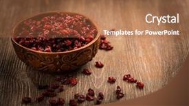  Presentation with berberis - Theme with dried barberry berberis vulgaris background and a red colored foreground