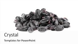  Presentation with barberry - Cool new PPT theme with dried barberry isolated on white backdrop and a white colored foreground