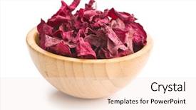  Presentation with beetroot - Beautiful PPT layouts featuring dried beetroot chips in bowl backdrop and a sky blue colored foreground