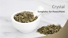  Presentation with immune system - Amazing slide set having dried-birch-leaves backdrop and a white colored foreground