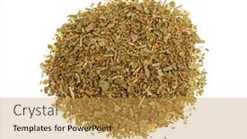  Presentation with flavor - PPT layouts with dried-blend-italian-seasoning-mix background and a yellow colored foreground