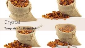  Presentation with bag - PPT layouts having dried-cape-gooseberries-physalis-peruviana background and a coral colored foreground