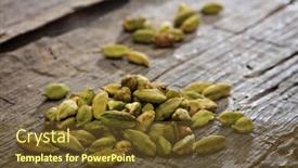  Presentation with cardamom - Amazing theme having dried-cardamom-pile-set backdrop and a tawny brown colored foreground