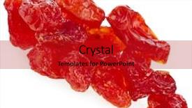  Presentation with candied fruit - Audience pleasing slide set consisting of dried cherries tomatoes candied fruit close up isolated on white background backdrop and a crimson colored foreground