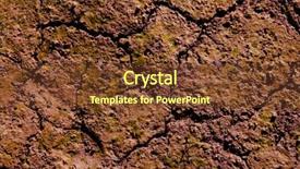  Presentation with soil red - Cool new slides with dried cracked red clay natural soil in orange brown color backdrop and a tawny brown colored foreground