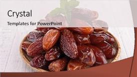  Presentation with annual day save the date - Amazing slide set having dried date backdrop and a sky blue colored foreground