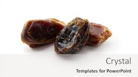  Presentation with date fruit - Slides having dried-dates-isolated-on-white background and a light gray colored foreground