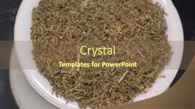  Presentation with weed - Audience pleasing slides consisting of dried-dill-weed-in-white backdrop and a tawny brown colored foreground