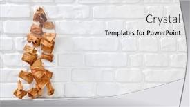  Presentation with eggplant - Cool new slide deck with dried-eggplant-hanging-on-white backdrop and a white colored foreground