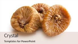  Presentation with pressed and dried flowers - PPT layouts consisting of dried figs on white background background and a  colored foreground