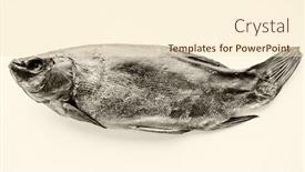  Presentation with vintage - Cool new slide deck with dried-fish-on-a-vintage backdrop and a cream colored foreground