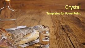  Presentation with old newspaper - Presentation enhanced with dried fish on old newspaper background and a  colored foreground