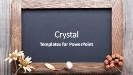  Presentation with pressed and dried flowers - Amazing PPT theme having dried flowers on the old backdrop and a dark gray colored foreground