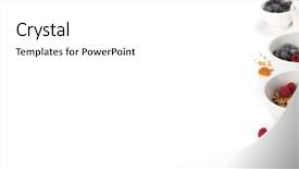  Presentation with nuts milk - PPT theme with dried fruit and nuts background and a white colored foreground