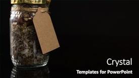  Presentation with fruit - Beautiful slides featuring dried fruit mix in a glass jar on black background backdrop and a black colored foreground